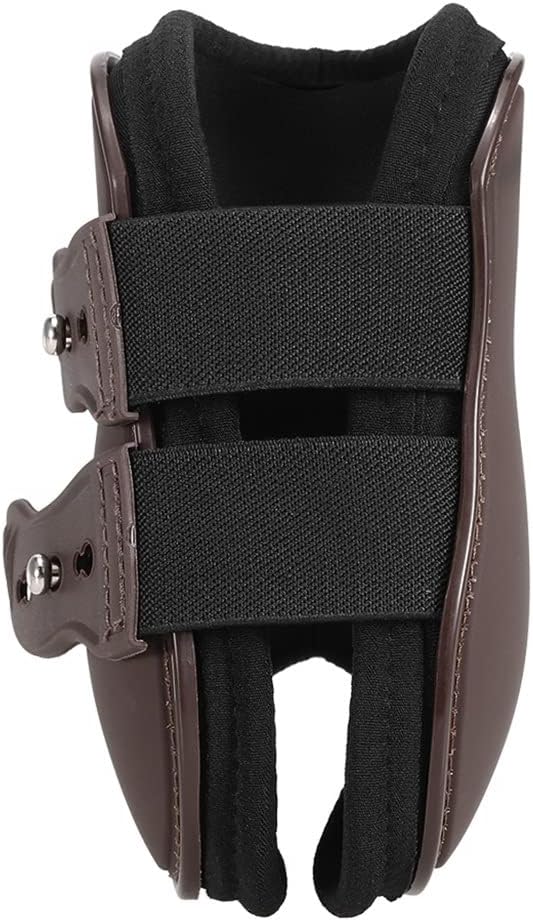 4 Pcs Front Hind Leg Boots Horse Leg Boots Equine Front Hind Leg Guard Equestrian Tendon Protection Horse Hock (Black)