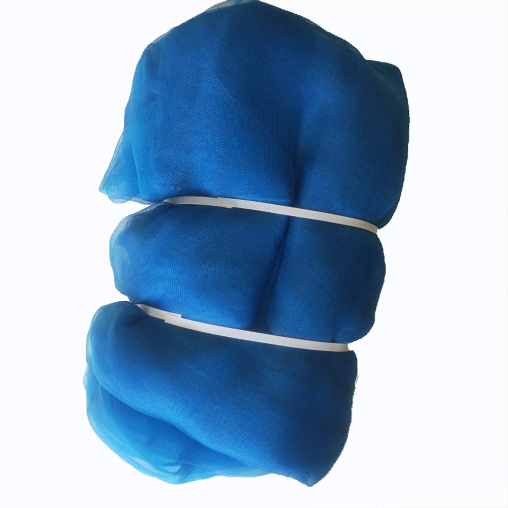 Red de malla de polietileno de alta densidad para acuicultura, agricultura, guardería, antiinsectos, secado de peces, azul, 6,6 x 13,1 x 4,2 m, 2 x 4 x 1,5 m