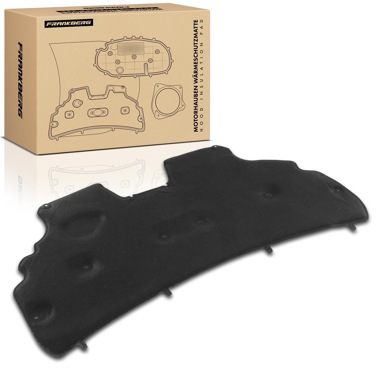 Frankberg Isolamento acustico del vano motore 1562666 1522829 | 8A61A16746AE; Compatibile con: Fiesta VI Van, Fiesta VI CB1 CCN