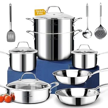 電気フライパン　liquidcore　保温調理鍋 ステンレススチール未使用保管品 Amazon.co.jp: HOMICHEF ニッケルフリーステンレススチール調理