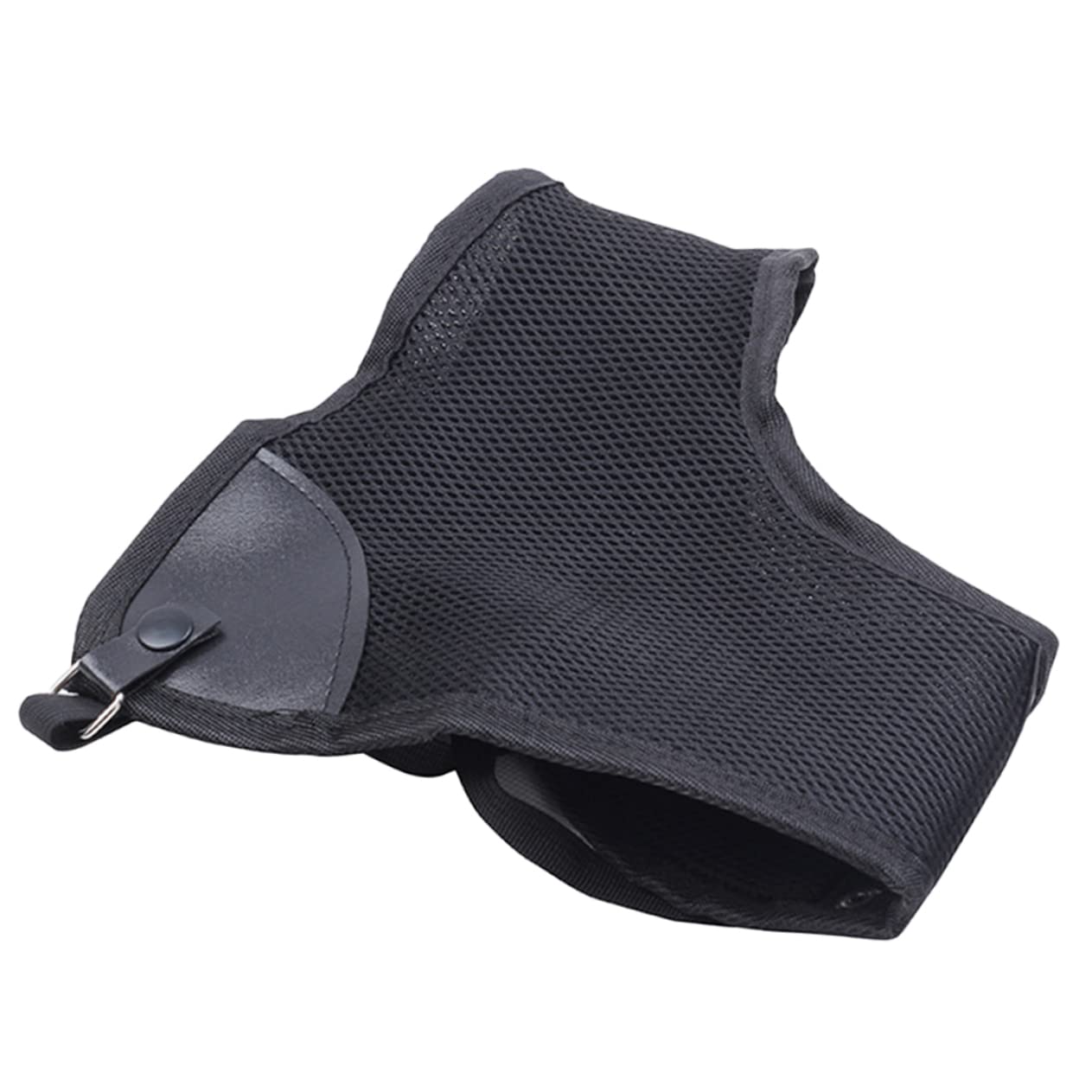 Sosoport Leather Mesh Chest Protector Arm Guard Chest Bracer for Adjustable for Comfort Equipment