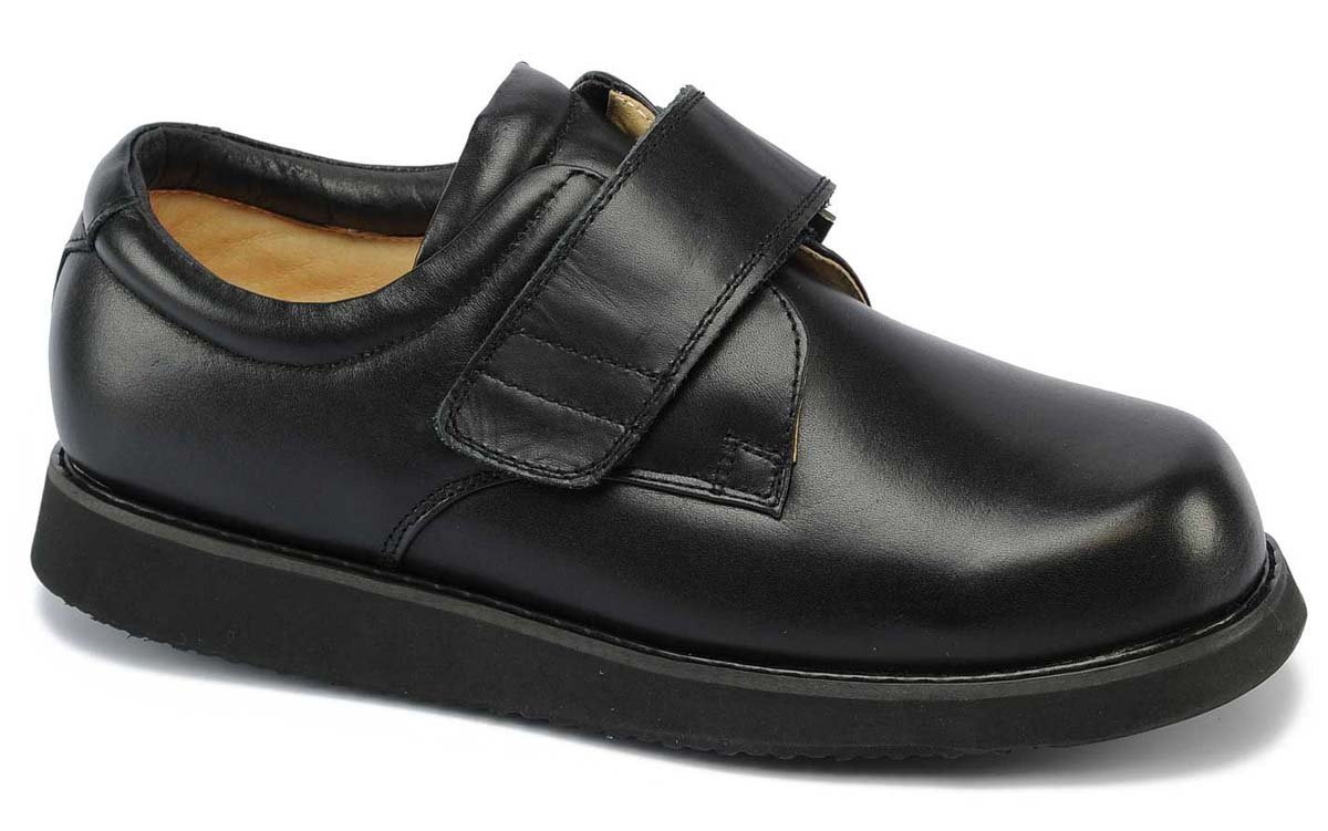 Mt. Emey 502 - Men's Extra-Depth Dress/Casual Strap Shoes by Apis Black