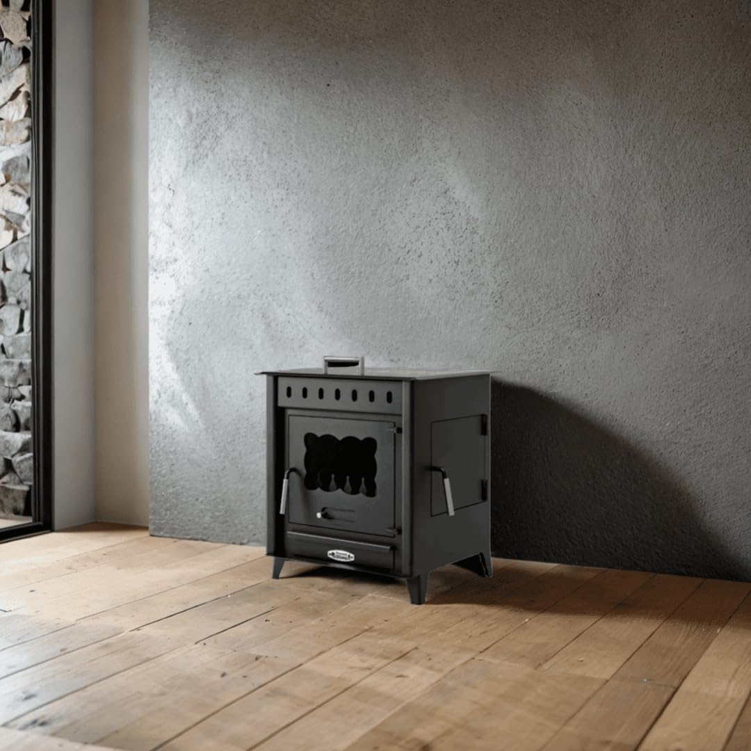 Poêle à Bois VESUBIO 1 12,6 KW Acier 4 mm ECODESIGN 2022