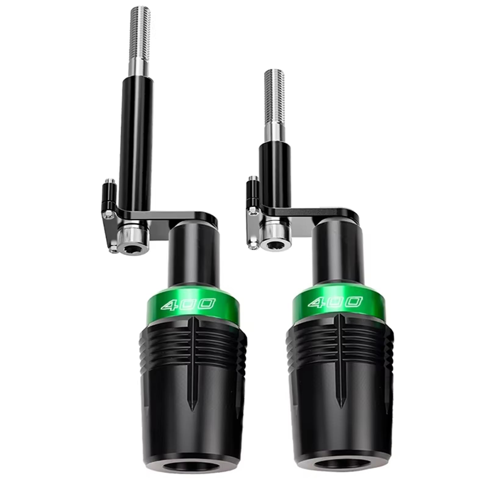 Schutzrollen Rahmenschutz Für KAWASAKI Ninja400 Z400 2018-2023 NINJA500 Z500 NINJA Z 500 2024 2025 Motorrad Zubehör Rahmen Motor Schutz Antifall Sturz (400-Grün)