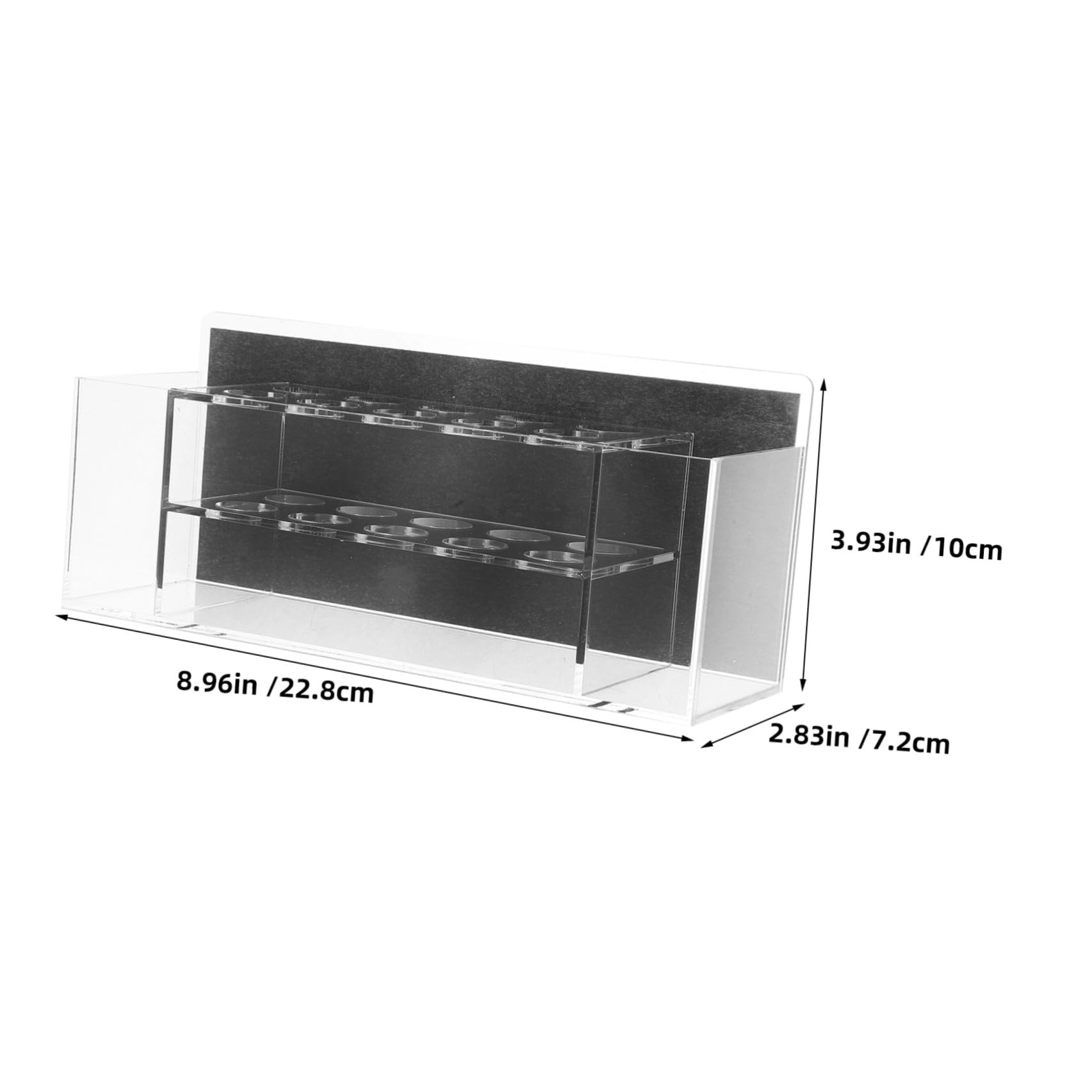 Artibetter 2 Pezzi Supporto Magnetico in Acrilico per Pennarelli da Tavolo | Trasparente, Design a Strati Base Ampia, per Penne e Forniture D'ufficio in Aula o Laboratorio Creativo