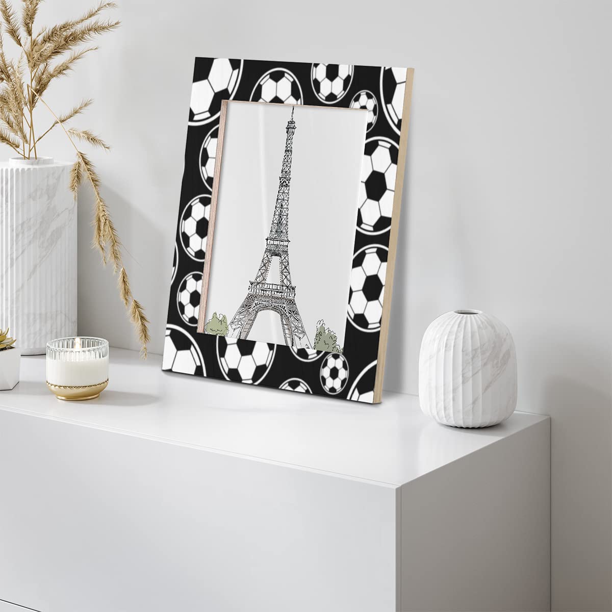 Amazon.co.jp: 漫画のサッカー 壁掛け スタンド式 ォトフレーム