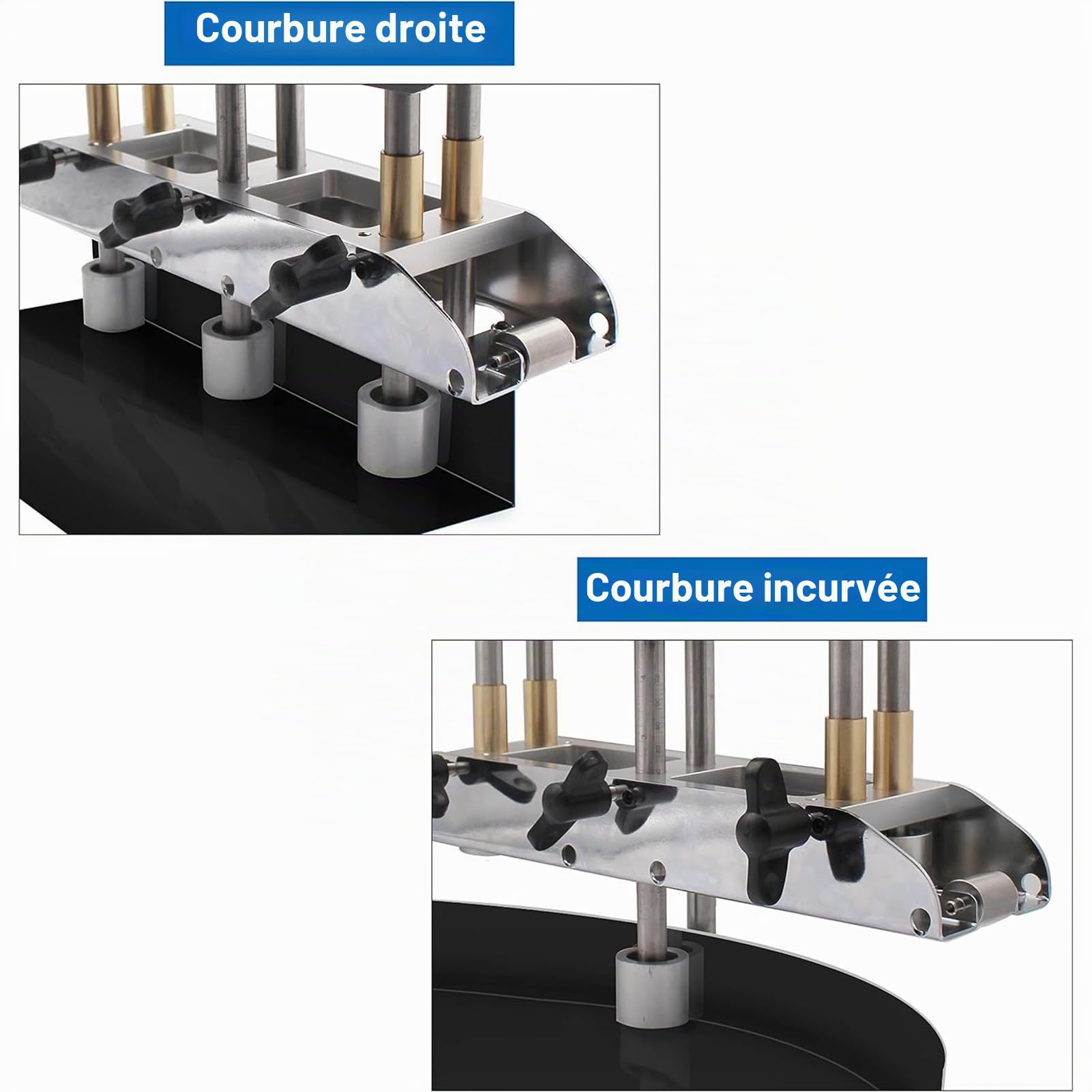 Cintreuse à Rouleaux de Bord à 3 Stations, Rouleau à Billes en Tôle à Grand Rayon D'angle de 0 à 90 °, Outil de Toiture à Joint Debout pour Réaliser des Coudes de 13 à 130 Mm