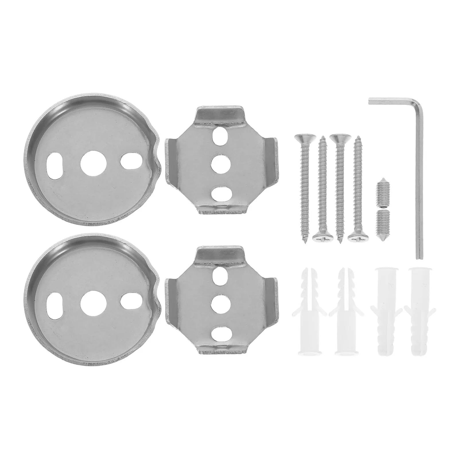 Towel Bar Replacement Parts Stainless Steel Towel Bar Mounting Hardware Bathroom Rack Brackets Wall Pads Set(15PCS)