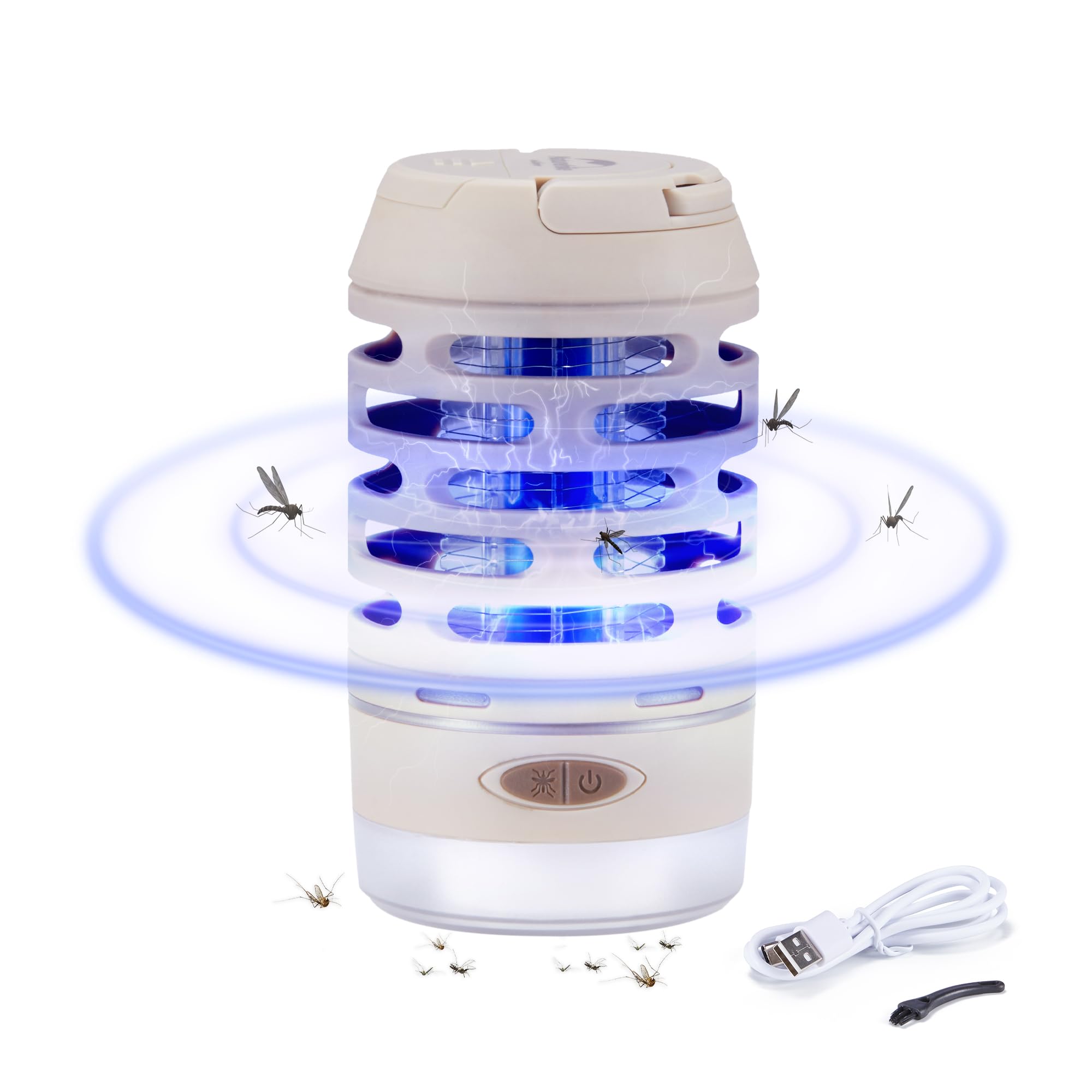 Naturehike Tueur D'insectes D'extérieur Multifonction - Lumière De Camping - Rechargeable - Ultra Lumineux - Fonction De Charge USB - Étanche IPX - Pour Camping, Tentes Et Activités De Plein Air