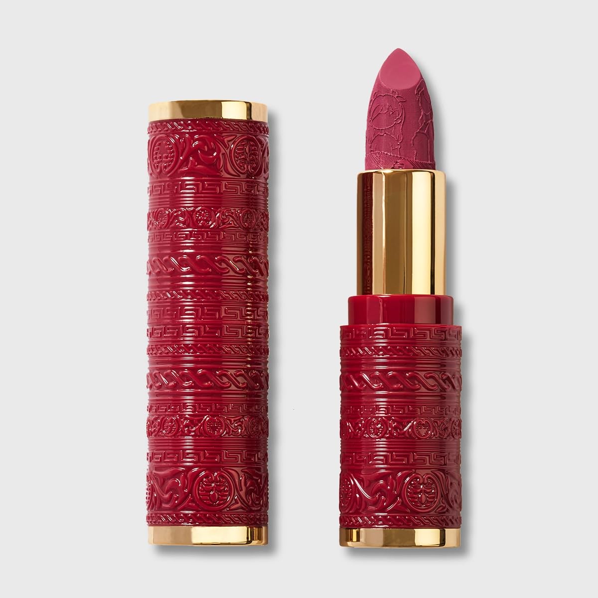 queen of hearts creme lipstick - silky texture, soft matte finish, one swipe payoff, dermatologically tested, clean beauty and vegan - no excuses