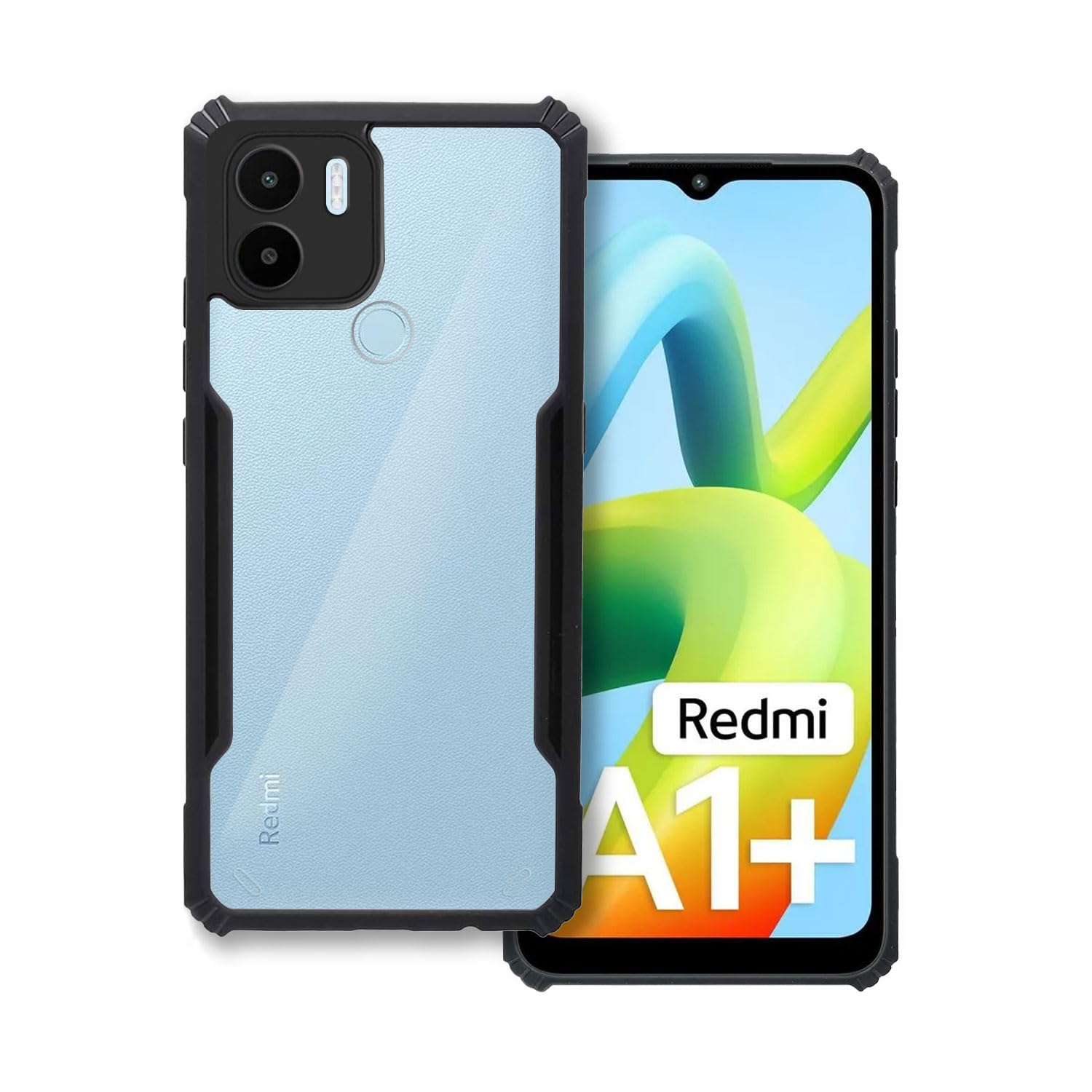 Plus 360 Degree Protection Black Border Back Cover for Redmi A2+ Redmi A2Plus | Redmi A1+ Redmi A1Plus | Poco C50 - Black (B0CDHCKVZT) Amazon Price History, Amazon Price Tracker