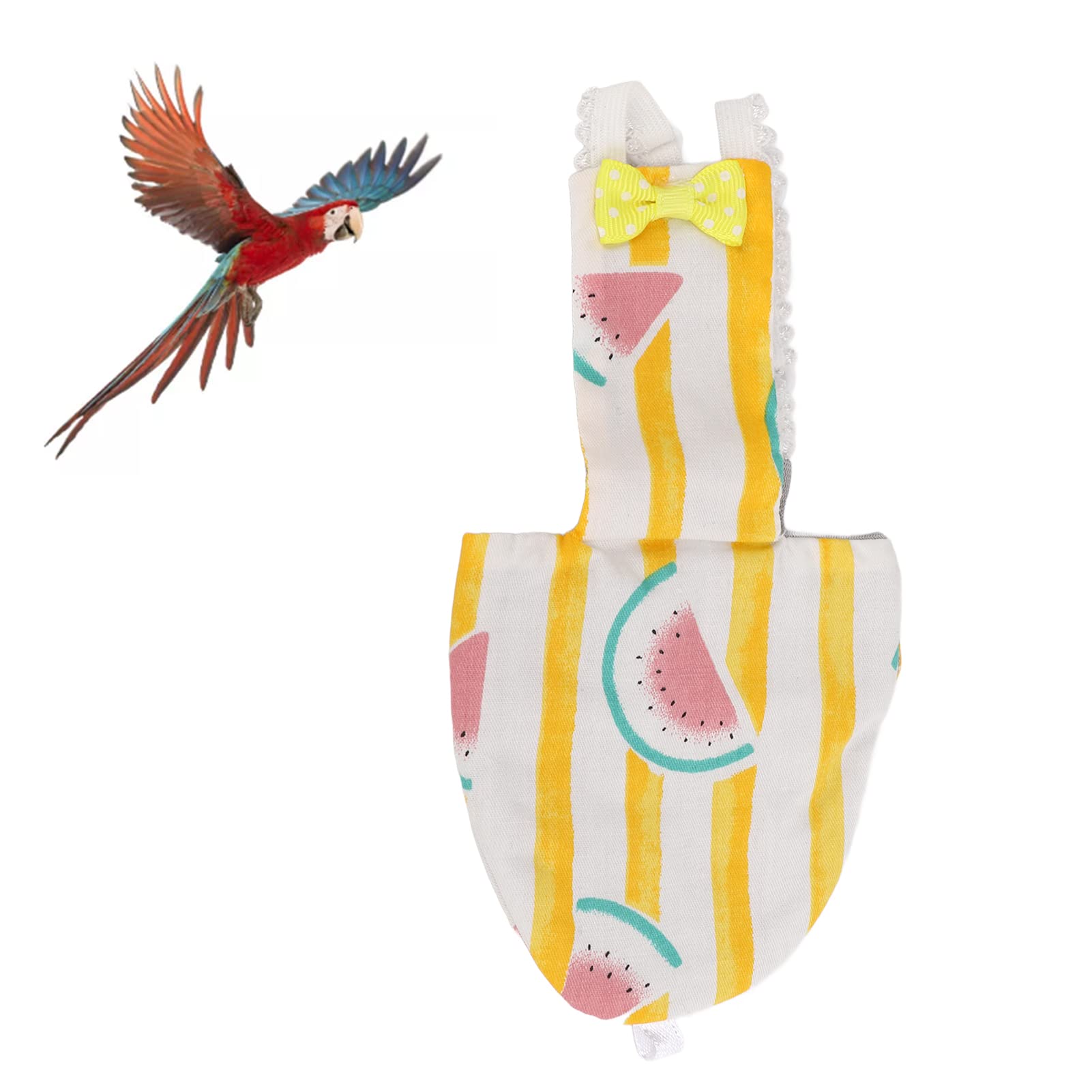 Pañal para pájaros, pañales para pájaros para mascotas, pañales reutilizables lavables para traje de vuelo de pájaros para mascotas, pájaros, periquito, cacatúa, guacamayo africano(L)