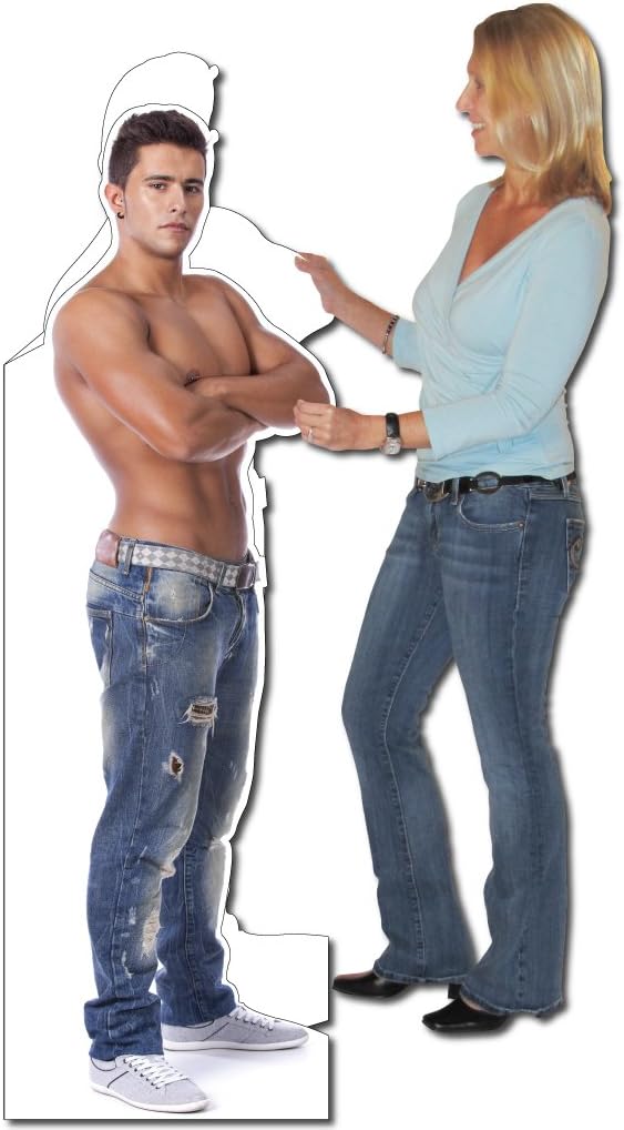 VictoryStore Jumbo Greeting Cards: Giant Birthday Greeting Card (Sexy Man) 5 feet 8 inches Card with Envelope