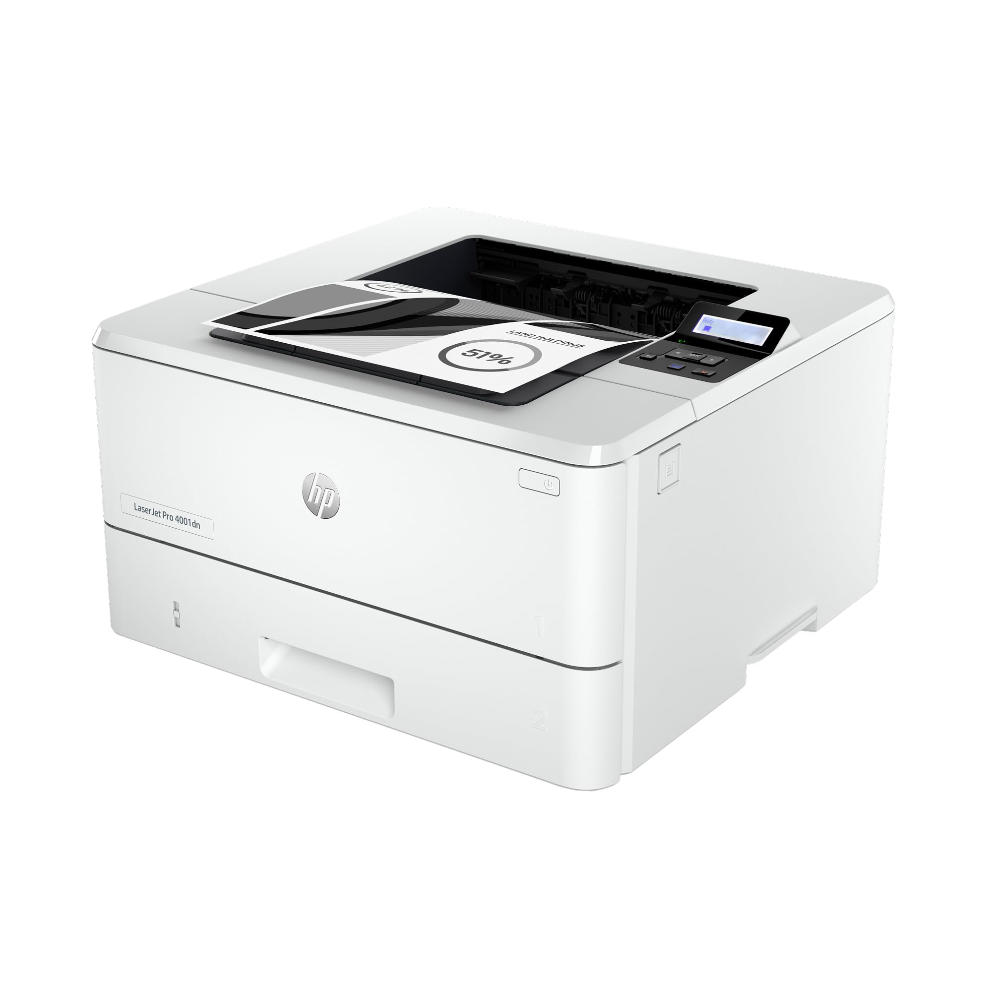 LaserJet Pro 4001dn Black & White Printer, Print, Fast speeds, Easy Setup, Mobile Printing, Advanced Security, Best-for-Small Teams, Ethernet/USB only