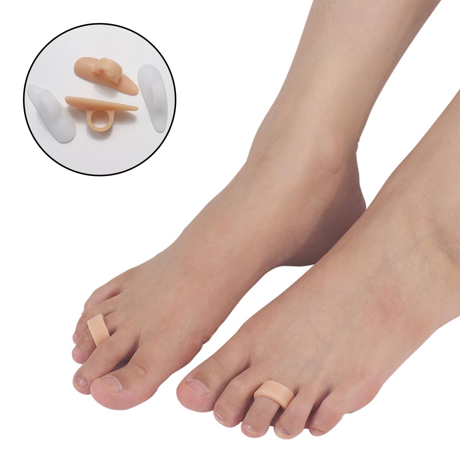 6 Paia Cuscinetti per Cresta per Dita a Martello in Gel, Tutore per la Correzione Delle Dita a Martello, Ridurre Il Dolore e Lattrito, Lavabile e Riutilizzabile, per Donne e Uomini