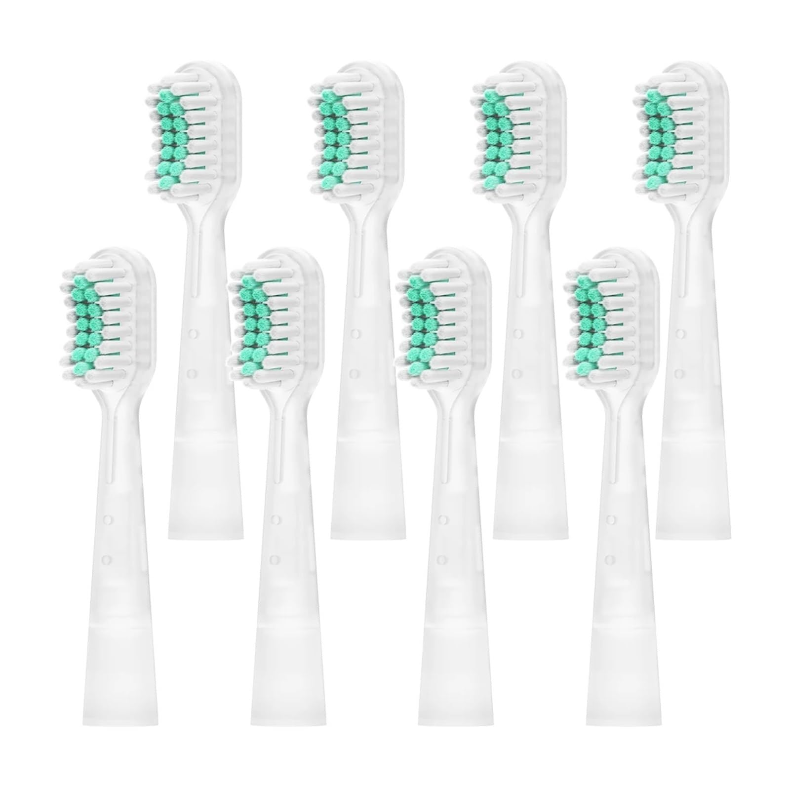 Testine da 2-12 pezzi compatibili con spazzolino denti(Clear-8 Pcs)