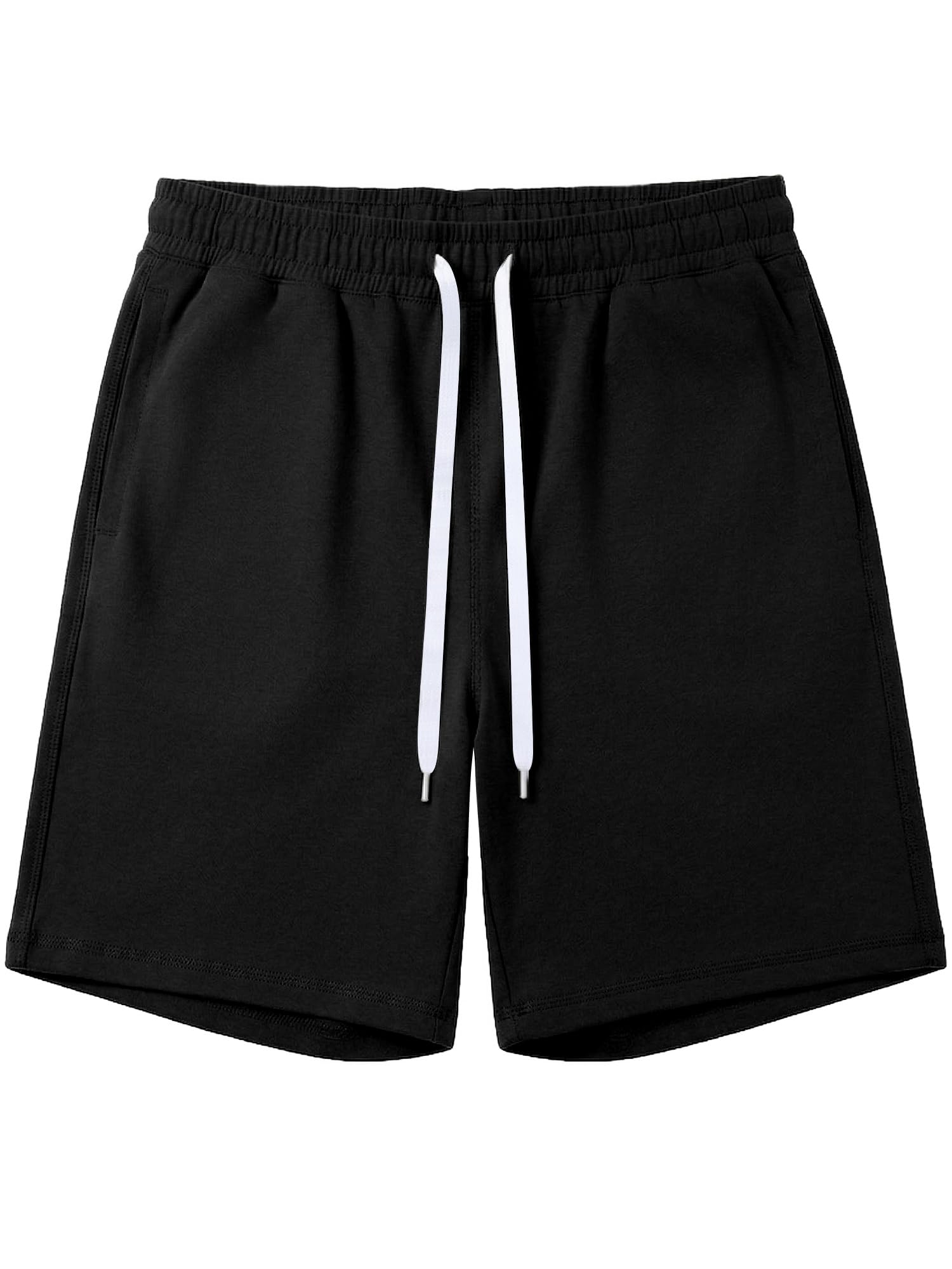 Men's 9'' Shorts Casual Athletic Summer Cotton Sweat Shorts with Drawstring S-2XL - 1