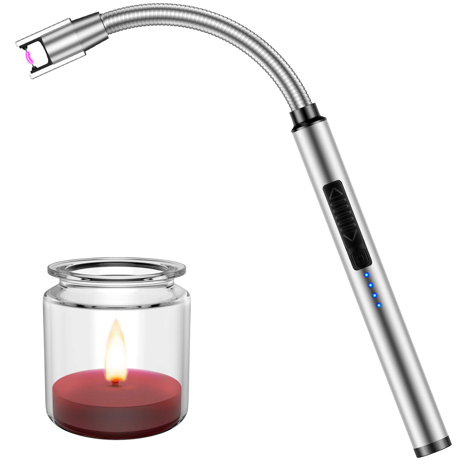 Buy Candle Lighter, USB Rechargeable Electric Plasma Arc Lighter with