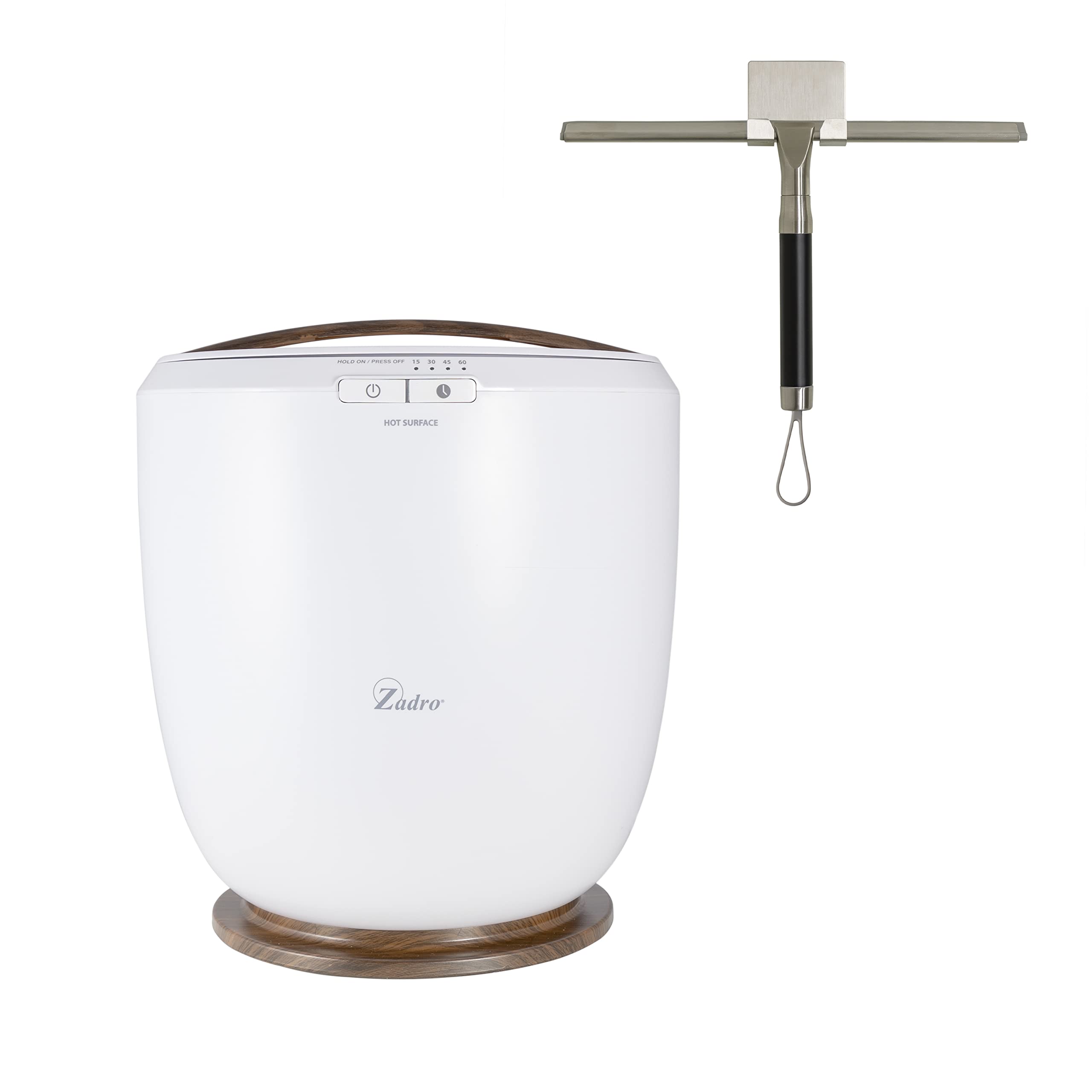 Amazon.com: Zadro Tabletop Hot Towel Warmer (White) u0026 Wide Squeegee (Black)  Bundled Deal : Home u0026 Kitchen