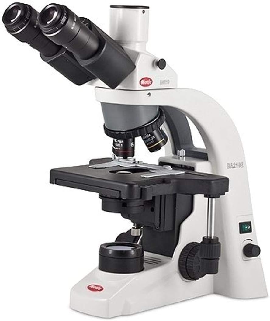 Motic 1100100402621 BA210E Trinocular Microscope with LED Lamp