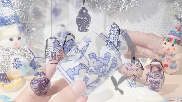 Amazon.com: BBTO 8 Pcs Mini Chinoiserie Porcelain Hanging