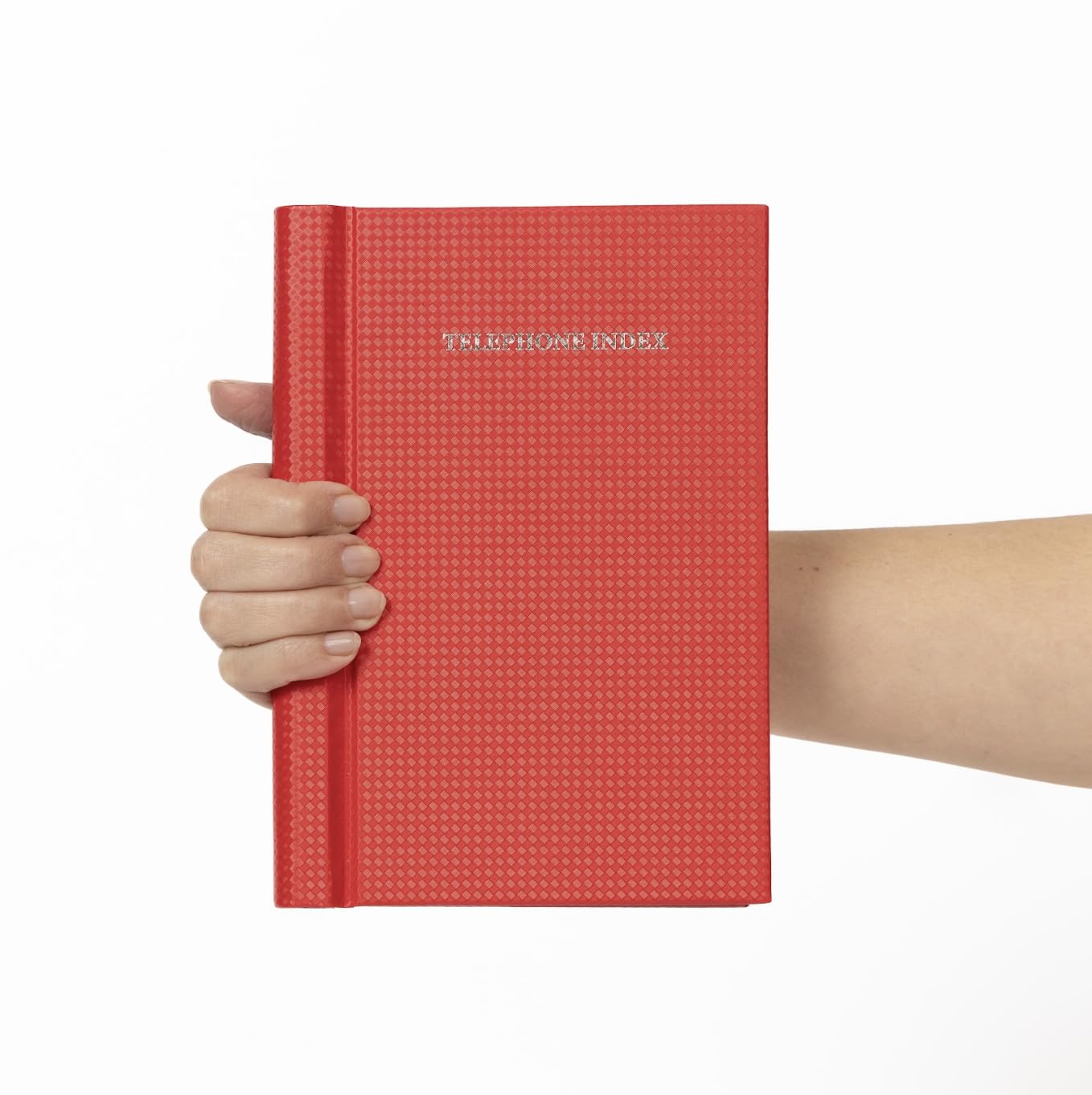 Telephone Address Book A-Z Index Hard Back Cover A5 Address Book Spiral Desgin (Red Spiral) - Image 2