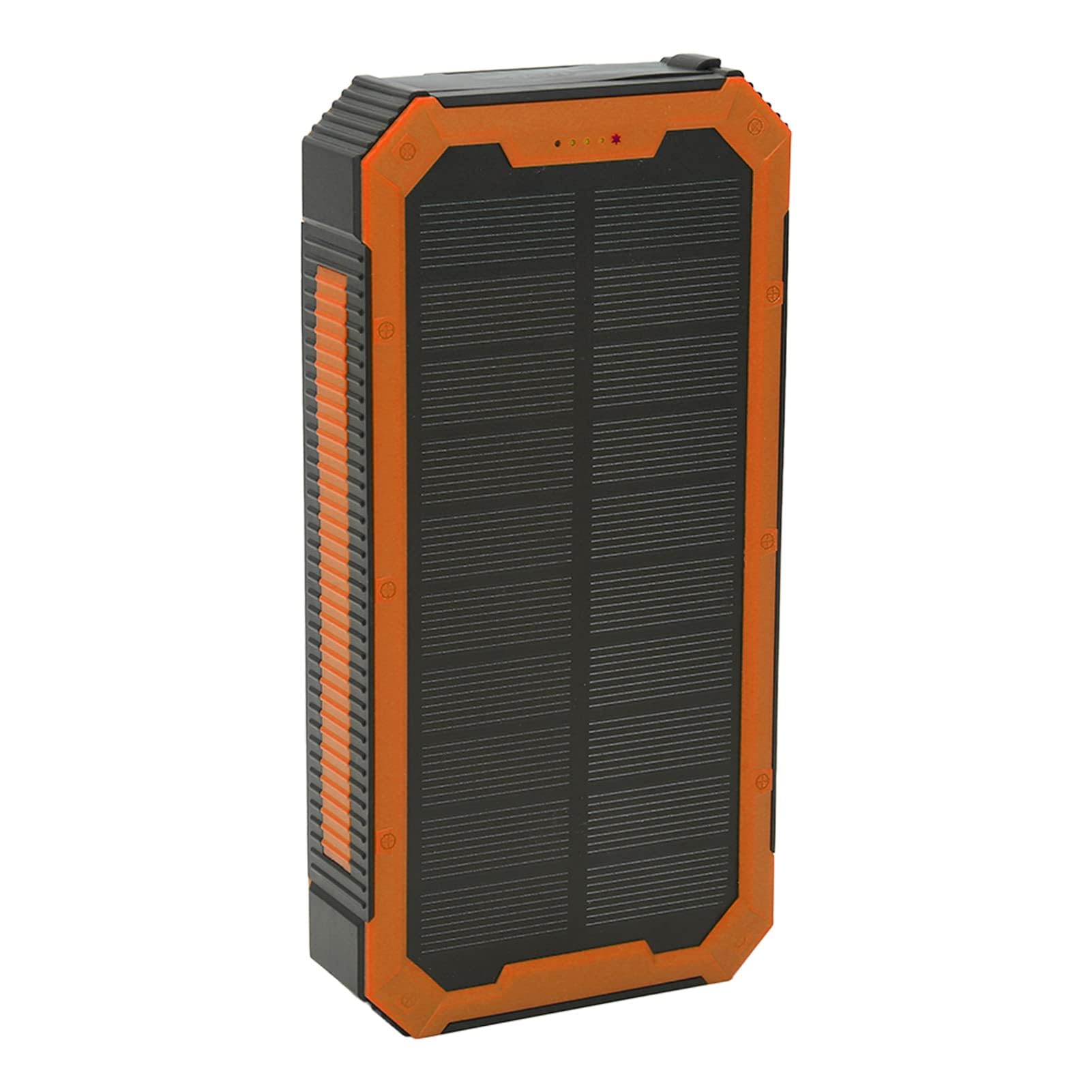 Ejoyous Solar PowerBank 36800 MAH, Przenośna ładowarka ładowarki Słonecznej z 36LEDS Urządzenia ładujące Słoneczne z Obciążeniem Bezprzewodowym Szybkiego ładowania 36 LED Wyjściowych dla (ORANGE)