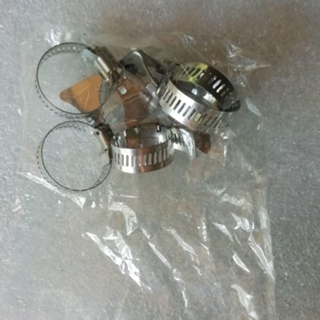 5pcs Stainless Steel 304 Worm Drive Hose Clamps - Adjustable Size for Fuel, Water, and Pipe Connections(13-23mm)