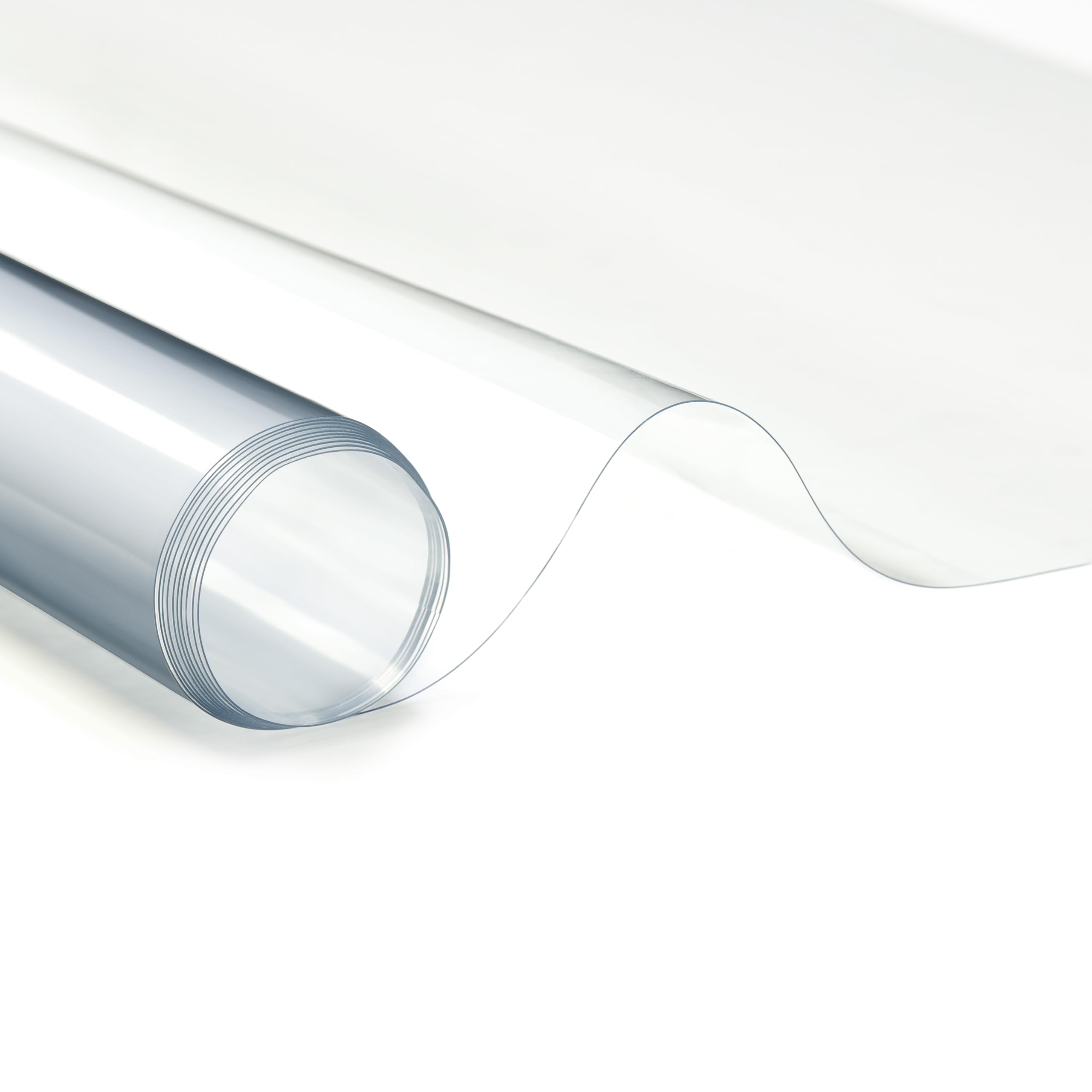 Clear Marine Vinyl Sheeting, 10 Gauge, 5 Yard Roll of Transparent Plastic, Storm Windows, Covering, Protection, Tablecloth Protector