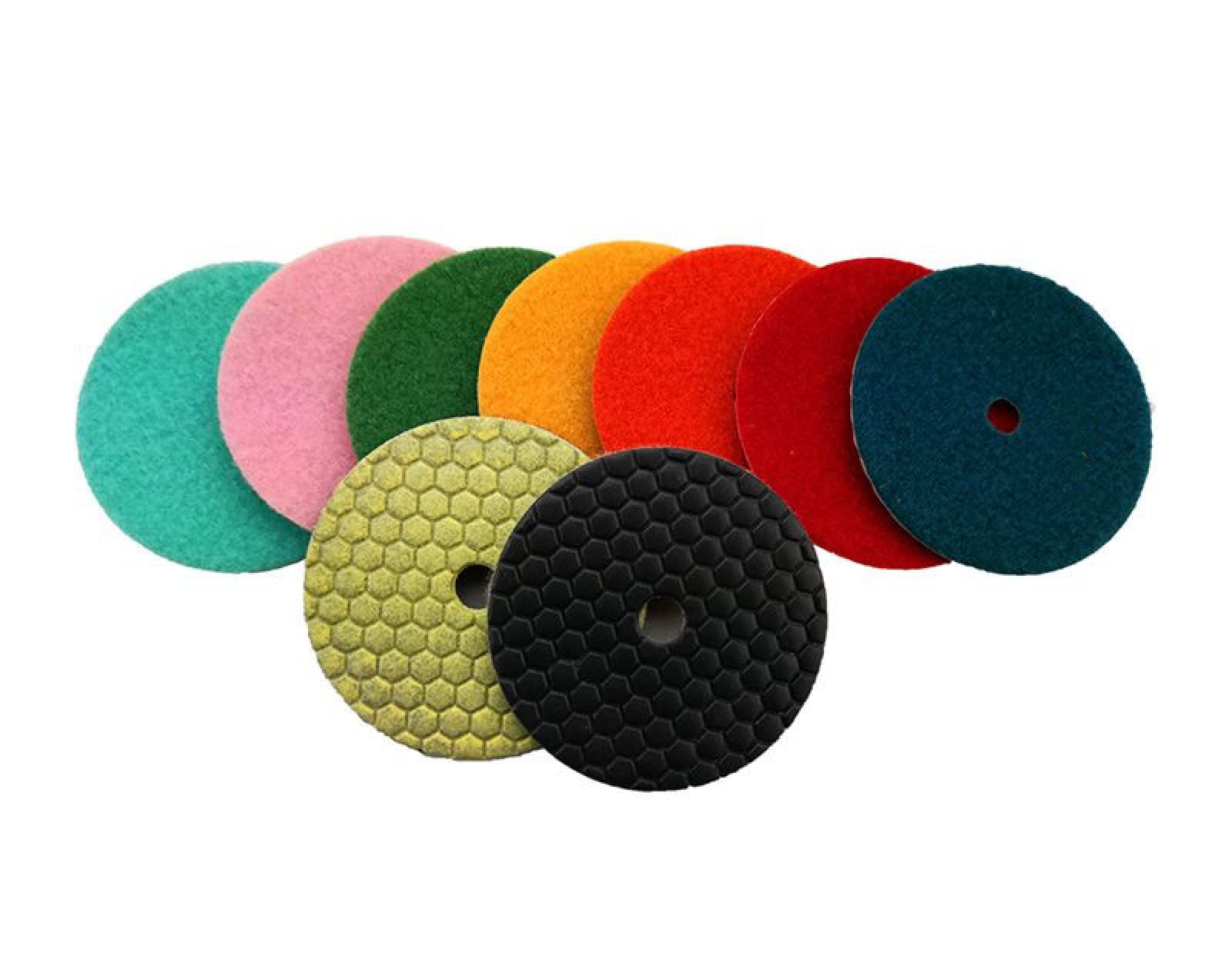 Tampone Per Lucidatura A Secco Da 10 Pezzi Da 4 Pollici Tamponi Per Lucidatura A Diamante In Marmo Da 100 Mm Uso Per Pavimenti In Granito,IN FORMA