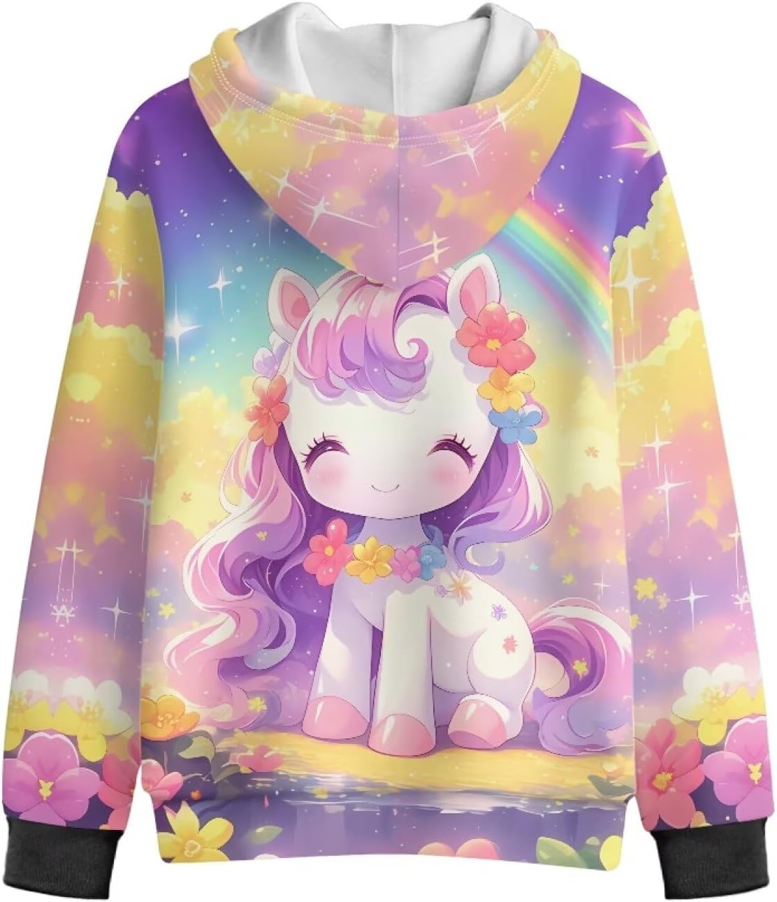 Girl's Zipper Hooded Sweatshirts Long Sleeve Running Hoody Coat with Pockets Age 6-16