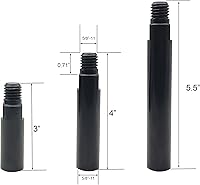 Vista 2 de Juego de ejes de extensión para amoladora angular de 5/8"-11 Kit extensor de pulido de vías respiratorias 3 paquetes Barra de conexión para pulidor
