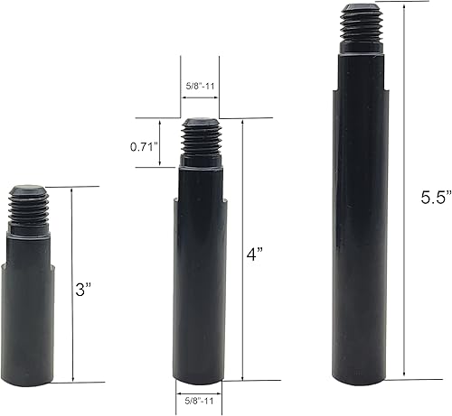 Miniatura 2 de Juego de ejes de extensión para amoladora angular de 5/8"-11 Kit extensor de pulido de vías respiratorias 3 paquetes Barra de conexión para pulidor