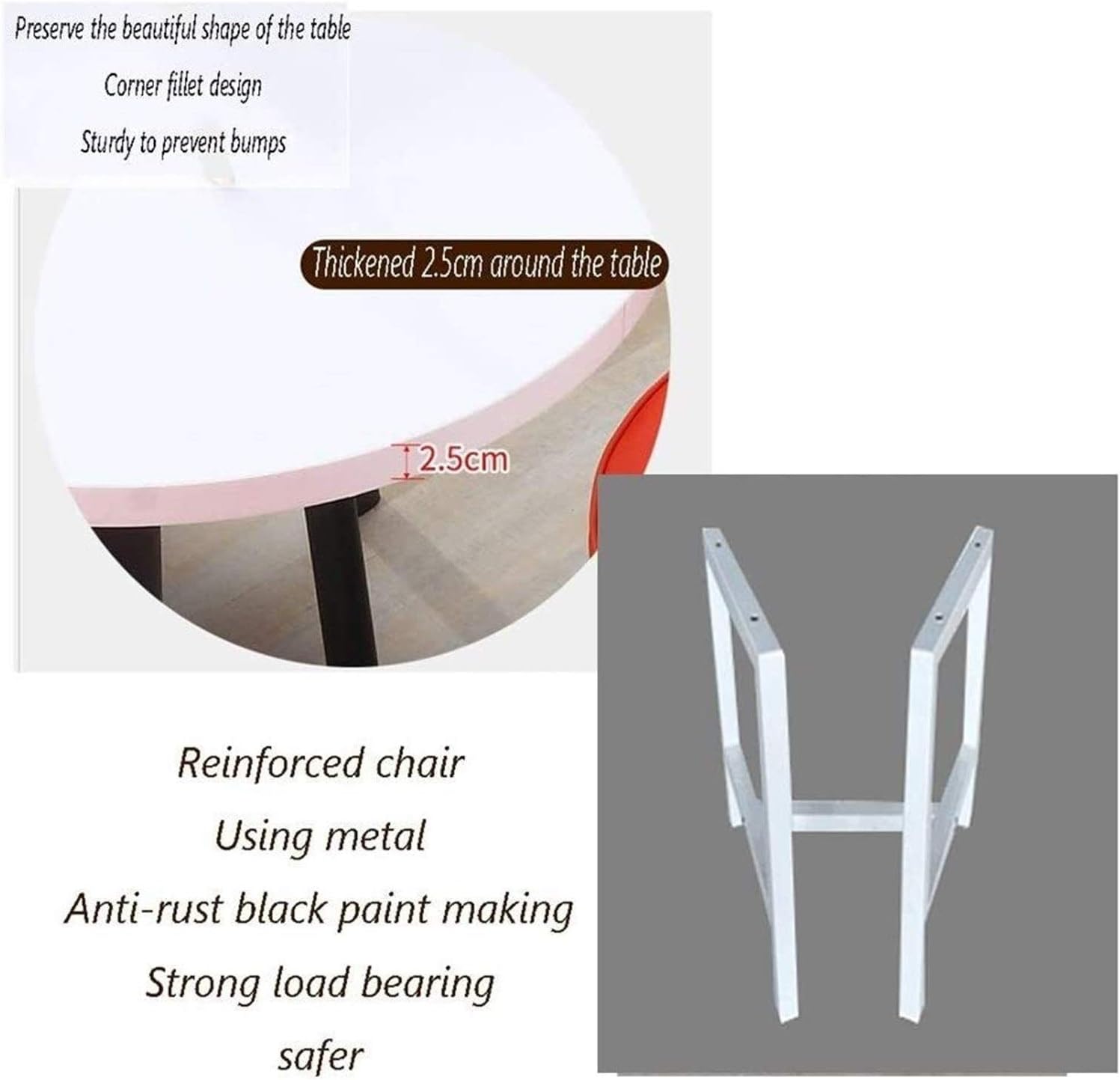 Leisure Table and Chair Combination Balcony Living Room Coffee Table Reception Conference Tables and Chairs Nordic Modern Round Table Cafe Bakery Dessert Shop Beauty S (Light Green)