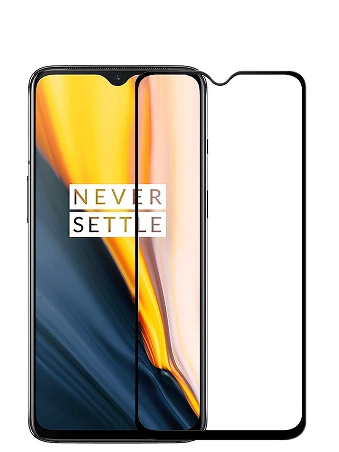 NRSON® Tempered Glass Screen Protector Compatible for OnePlus 7T /1+7T (Black) (Except Edge to Edge) and Free Complete Easy Installation kit [ 6D-11D Pack of 1] (B08P7LN7Q1) Amazon Price History, Amazon Price Tracker