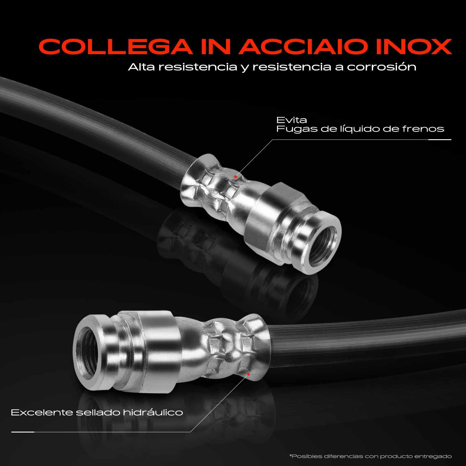 Frankberg 2 mangueras de freno delanteras 18J4571 | Compatible con: Verso R2, A.u.r.i.s E18, C.o.r.o.l.l.a Sedán E15, Prius Plus W4, C.o.r.o.l.l.a Sedán E18 ZRE1