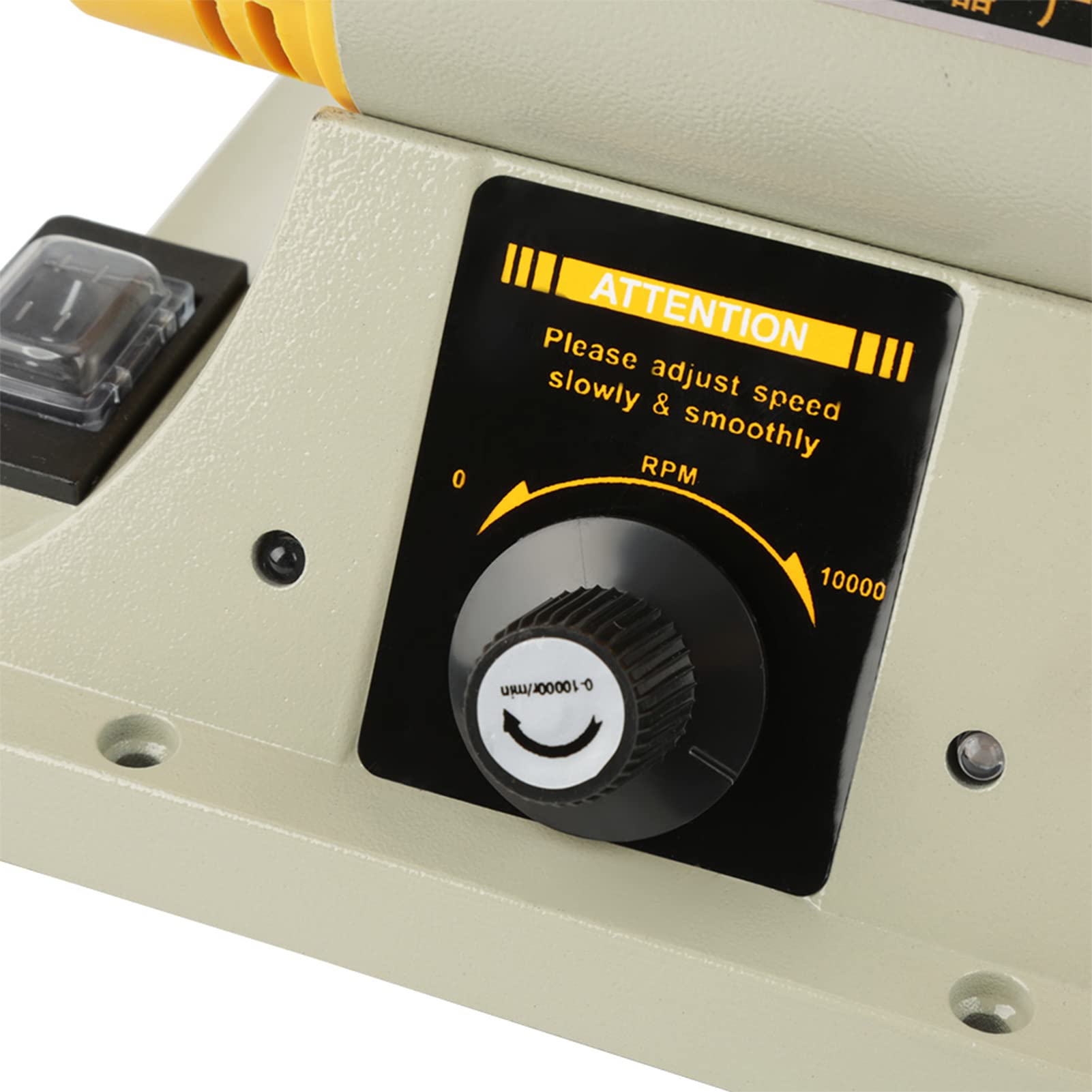 Ejoyous Máquina Pulidora de Joyas, Amoladora de Banco, Amoladora Doble, Amoladora Eléctrica, Pulidora de Banco, Máquina Pulidora de Mesa para Joyería 3 0-10000r/min 220V 350W, EJOYOUSQYE658XTK7