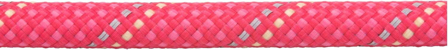 Ruffwear, Just‑a‑Cinch Slip Lead Dog Leash, 5 ft Reflective Rope with Adjustable Silicone Stoppers, Collar‑Free Cinch Design, Tubular Webbing Handle, Accessory Loop, Pink