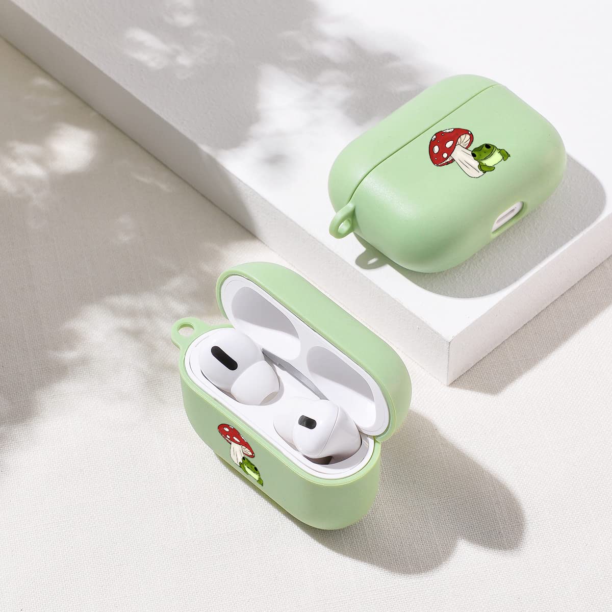 Amazon.com: MAYCARI Lovely Frog Mushroom Case for AirPods Pro with
