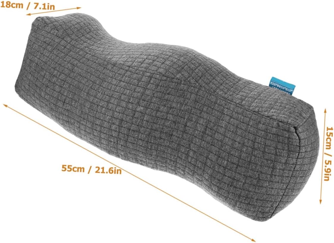 Mobestech Leg Elevation Pillow for Circulation Support Elastic Foot Rest Cushion for Home Office Soft PP Cotton Foot Stool Pillow for Sleeping Post Operation Postpartum Comfort Polyester Leg