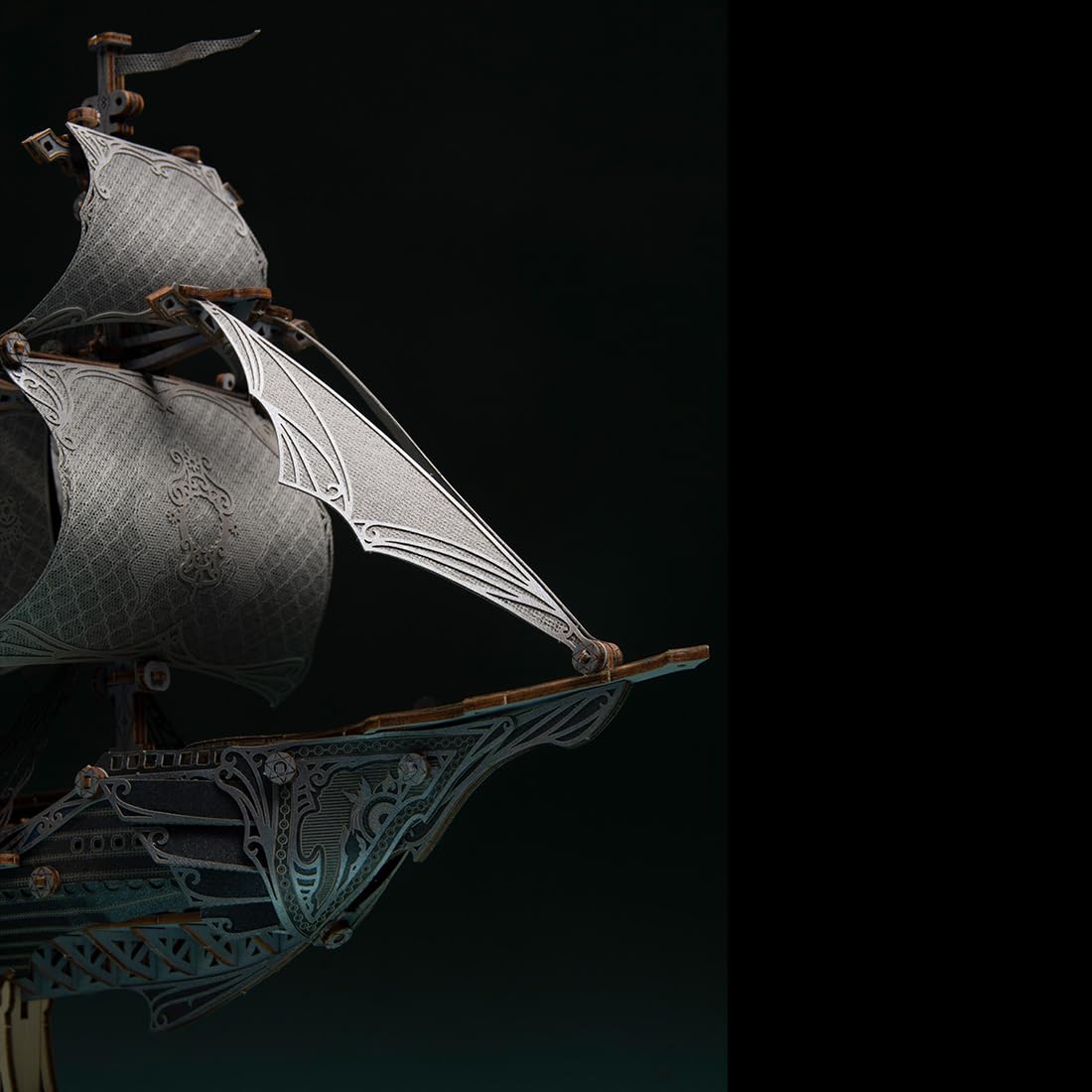 Puzzle in legno 3D, elfo vittoriano, nave a vela, pirati, decorazione, regalo per adulti (nave elfa)