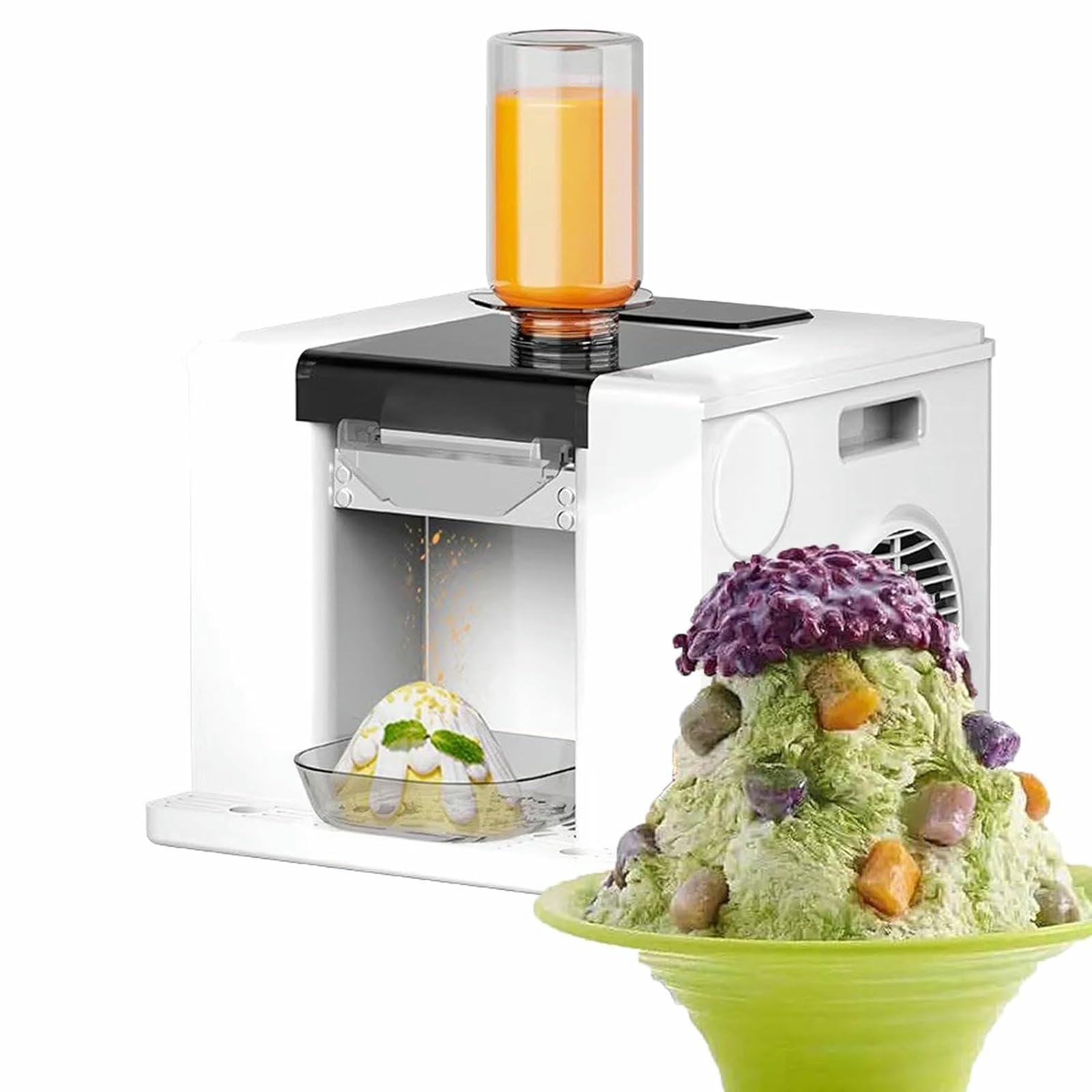 Macchina Elettrica per Triturare Ghiaccio, Ghiacciaio Rasato in Acciaio Inossidabile Ad Alta capacità per Casa, Uso Commerciale in Ristoranti, Feste E Camion Alimentari