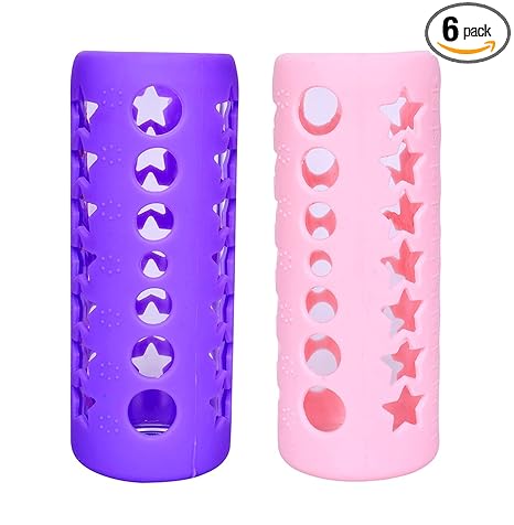 Manan Shopee Baby Feeding Bottle Silicone Warmer Cover/Sleeve Holder/Insulated Protection for Newborns/Infants/Babies (240ml -Multicolor3)
