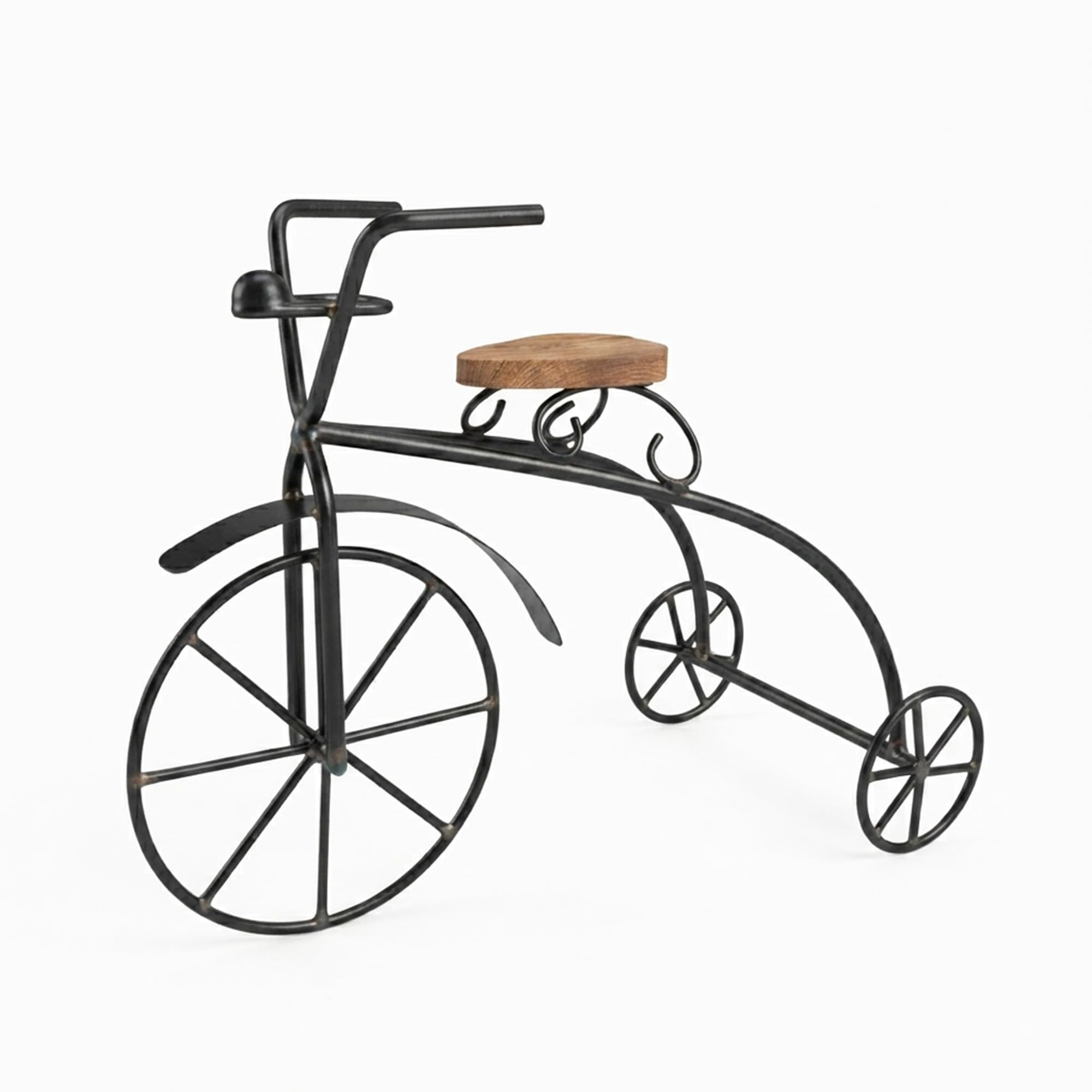 Vintage Metal Bicycle Sculpture - Home & Office Decor -3