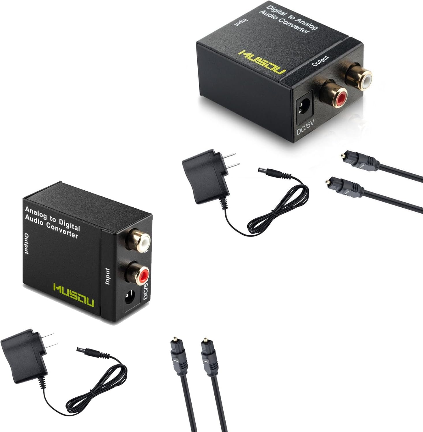 musou Digital to Analog Audio Adapter+musou Analog to Digital Audio Adapter musou Digital to Analog Audio Adapter+musou Analog to Digital Audio Adapter