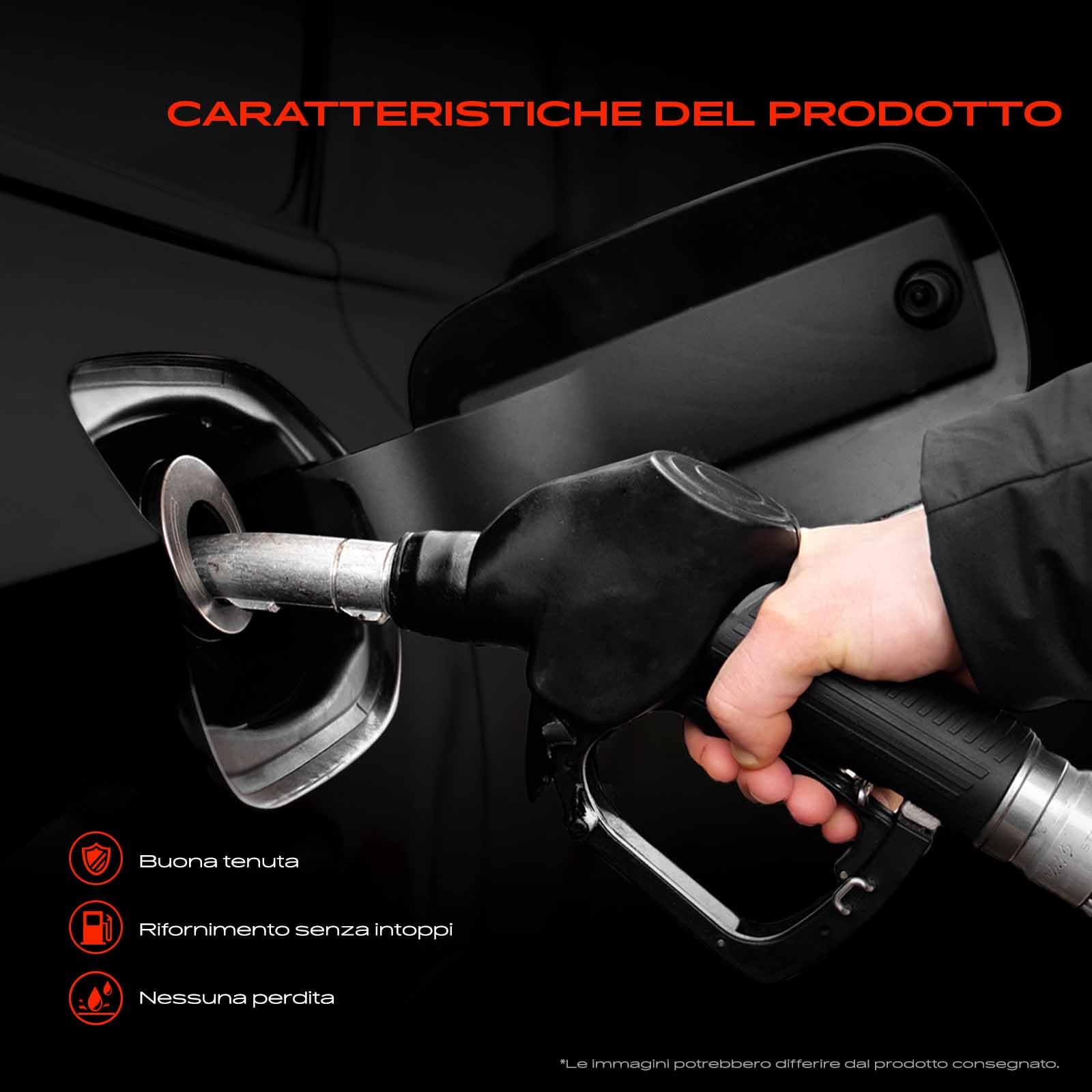 Frankberg Tubo di riempimento carburante Bocchettone di riempimento Compatibile con Pajero Pinin H6W H7W 1.8 1.8 GDI 2.0 GDI 1999-2007 Replace# MR342083