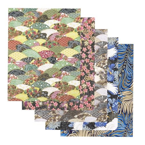 CALLARON Tela de Algodón 100% Puro para Coser 5 Piezas de 20x25 Cm Tela Estampada para Patchwork y Bricolaje para Manualidades de Costura y Acolchado