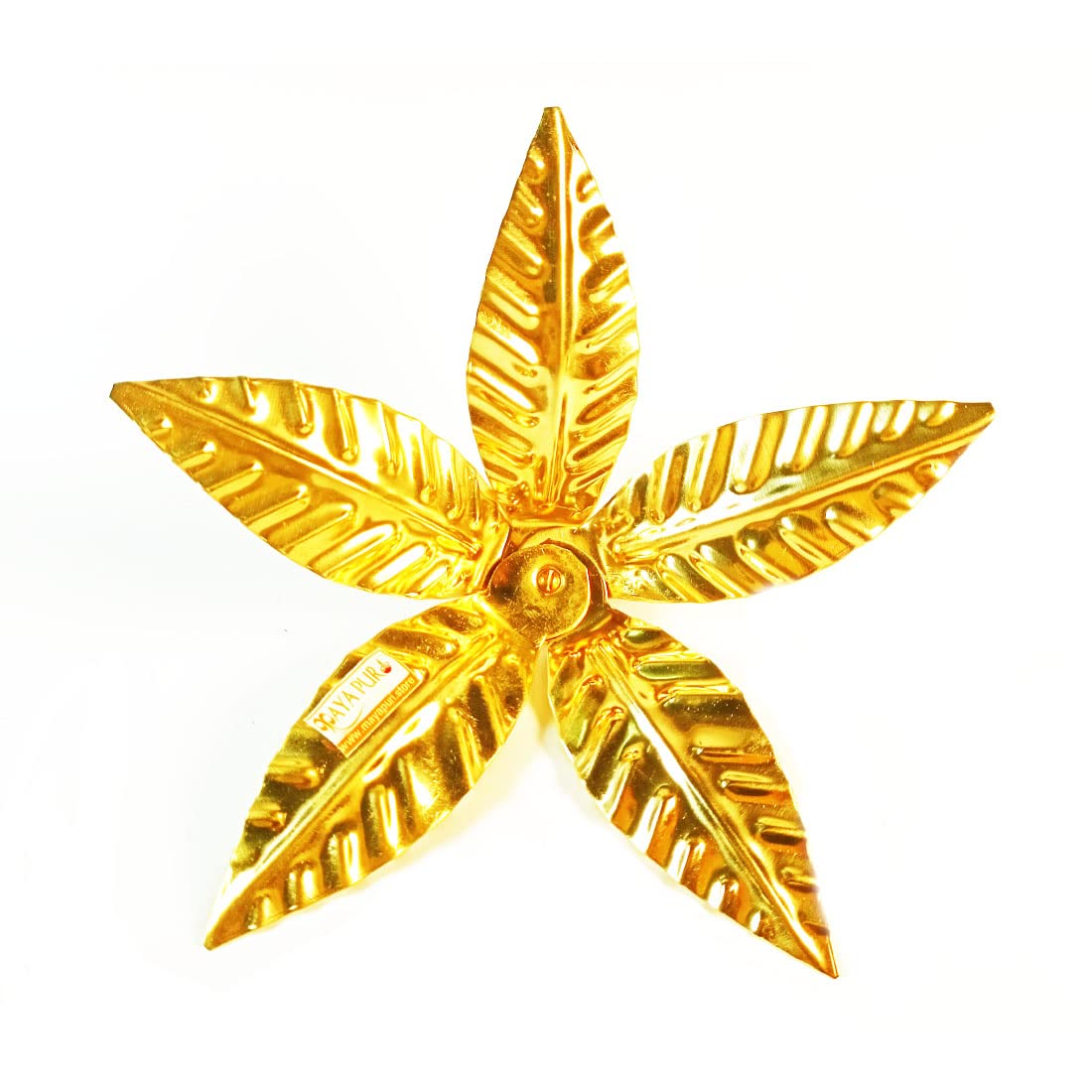 MAYAPURI Pital Amra Pallav/Brass Aam patta/Pooja Mango Leaves for Puja | Leaves size: 10cm