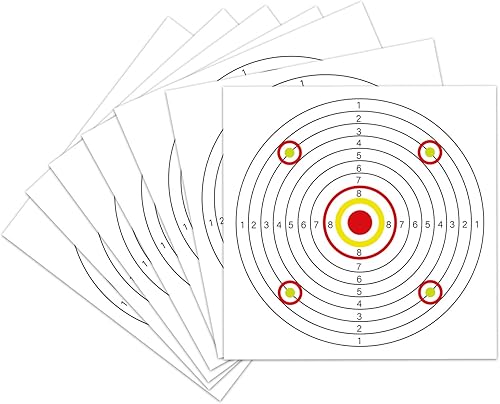 Miniatura 10 de Highwild Trampa de pellets, objetivo de trampa BB con 100 objetivos de papel de 5.5 x 5.5 pulgadas para Airsoft, pistola BB, pistola de aire
