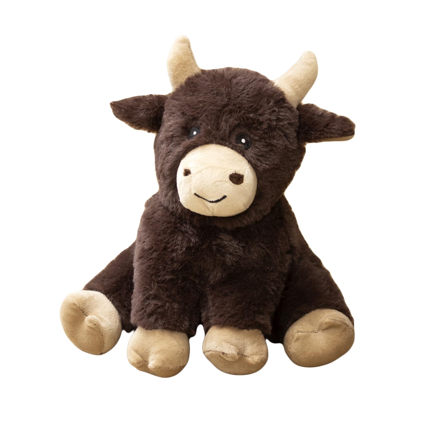 Darthome Chocolate Brown Brown Highland Cow Doorstop 1Kg Fabric Scottish Coo Animal Novelty Door Stopper (Chocolate Brown)
